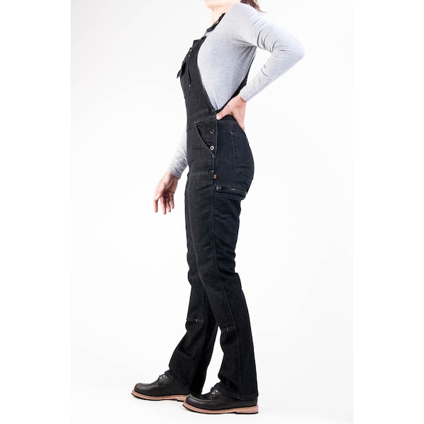 Freshley Overall - Heathered Black Denim 8x32